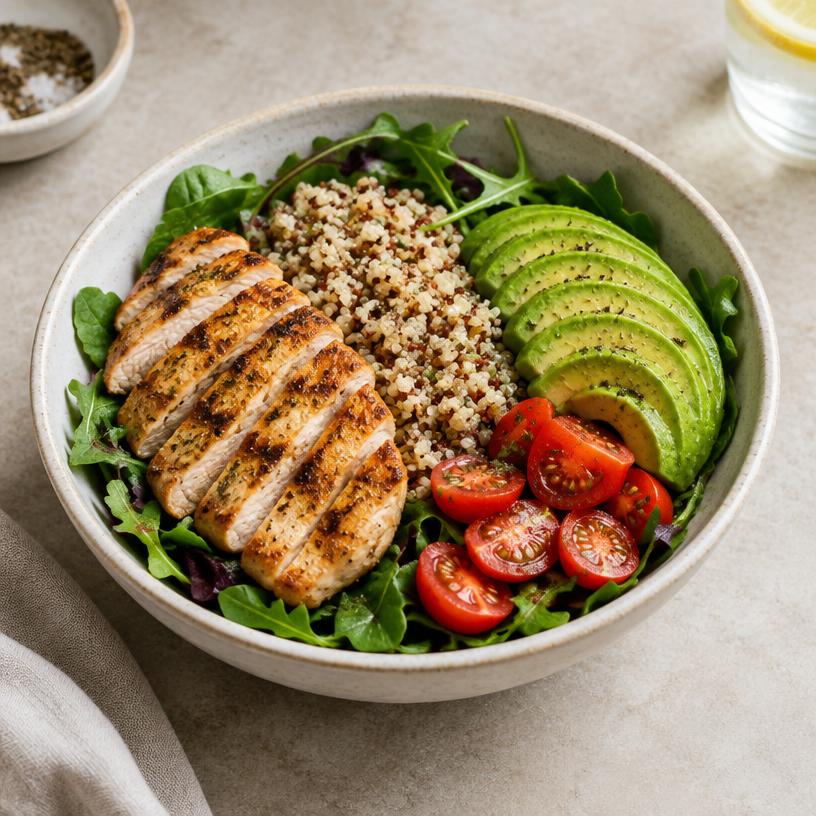 Healthy grain bowl